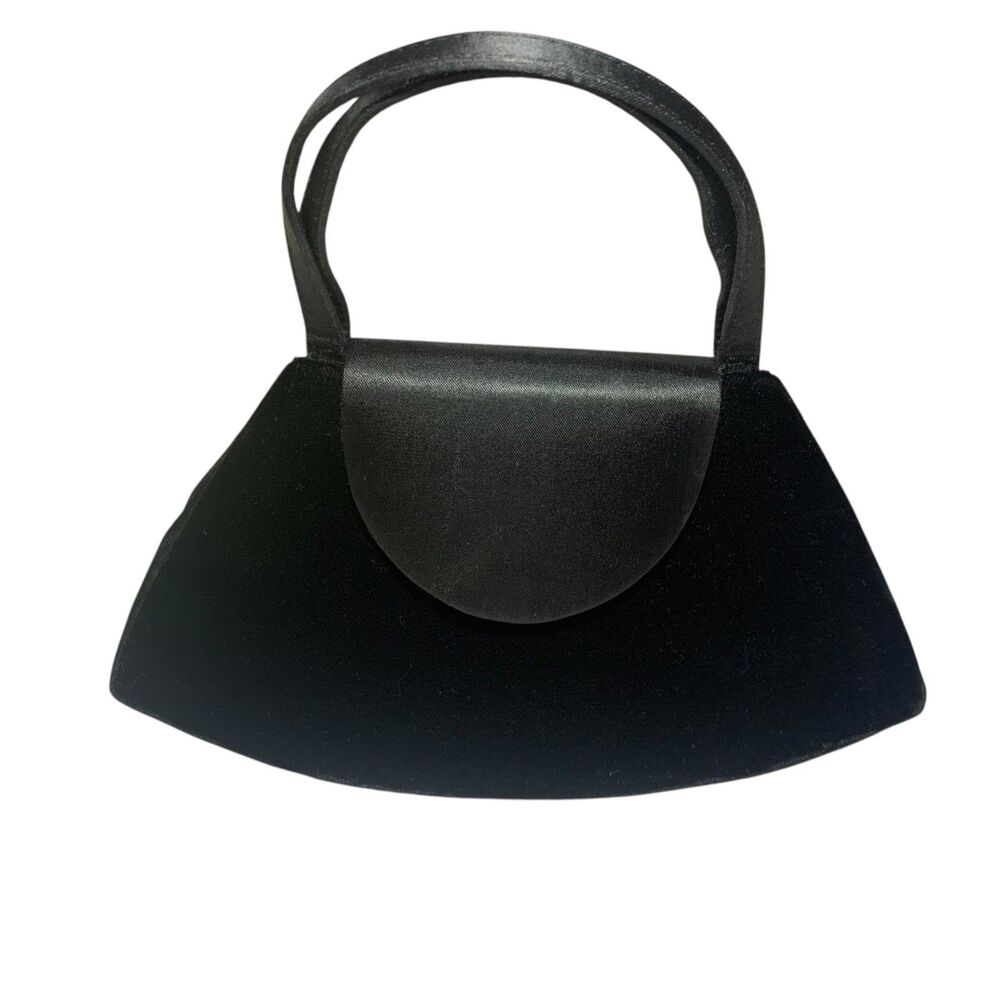 Vintage La Regale Black Velvet Small Evening Out Formal Purse Prom Homecoming